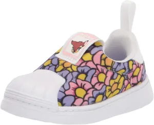 adidas Originals Baby Superstar 360 Sneaker, Light Pink/White/Light Purple (Pattern), 5 US Unisex Infant