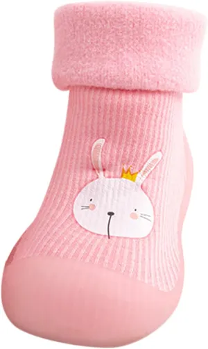 All Girl Toddler Shoes Baby Toddler Girls Shoes Slipper Kids Knit Soft Stocking Sole Solid Rubber Socks Warm Boys Baby Shoes Toddler Shoes