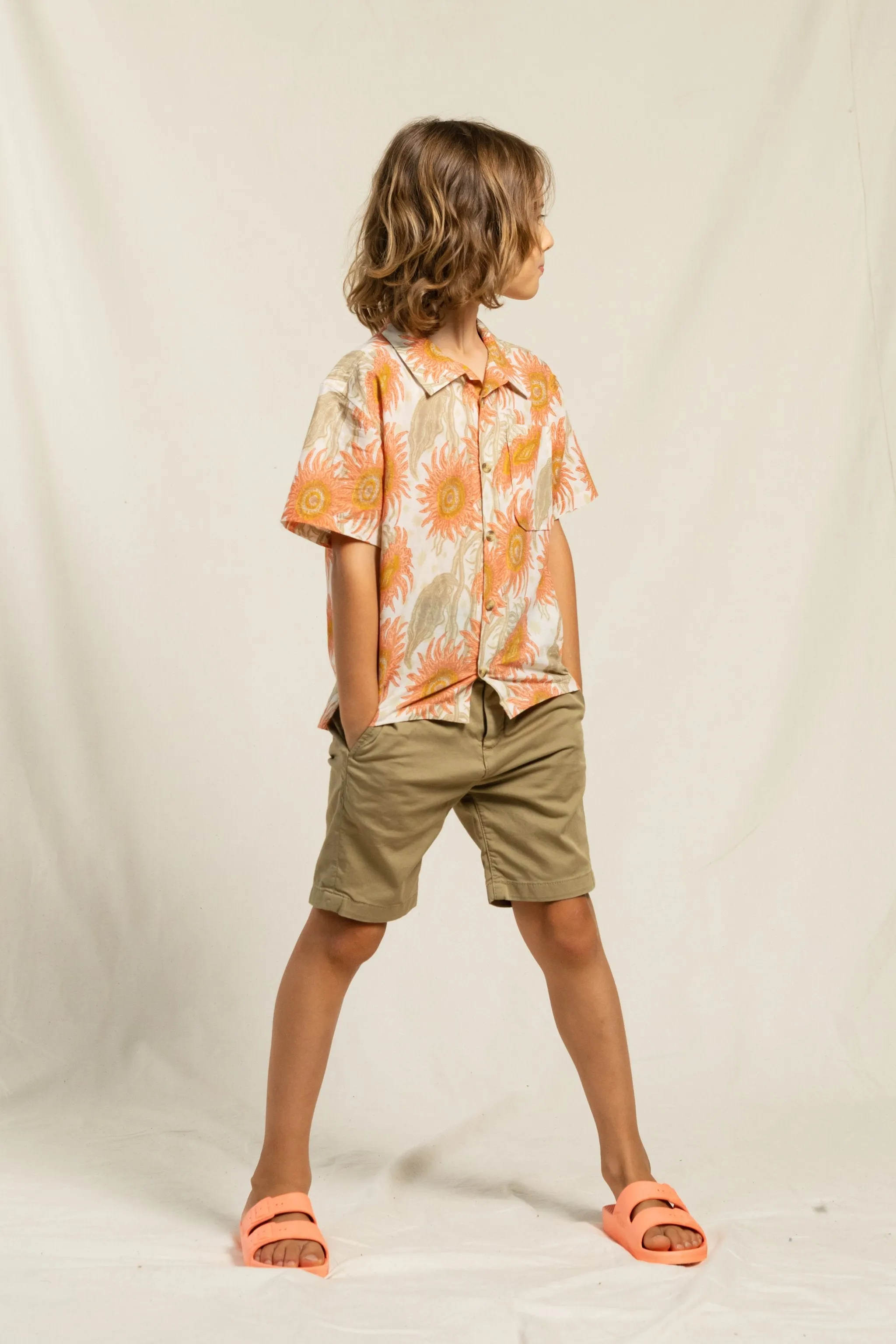 ALLEN Linen - Chino Fit Bermuda Shorts