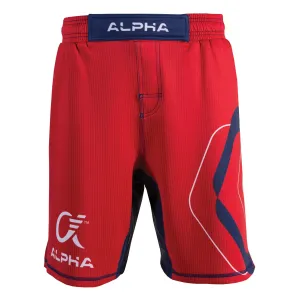 Alpha Fighter Shorts - Red (Hex)