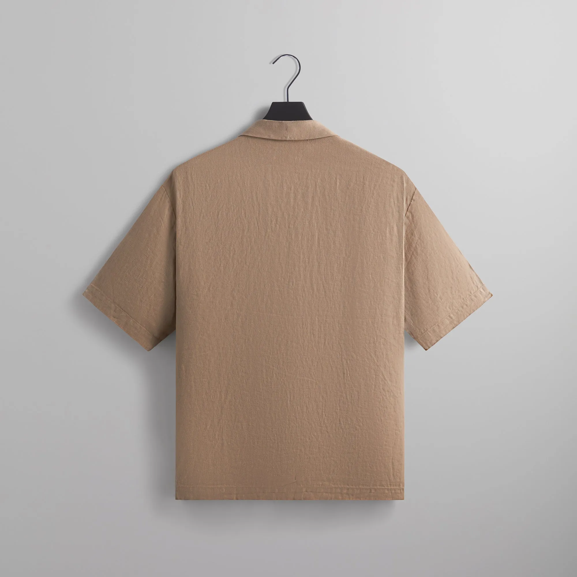 &Kin Herringbone Linen Thompson Crossover Shirt - Sanctuary