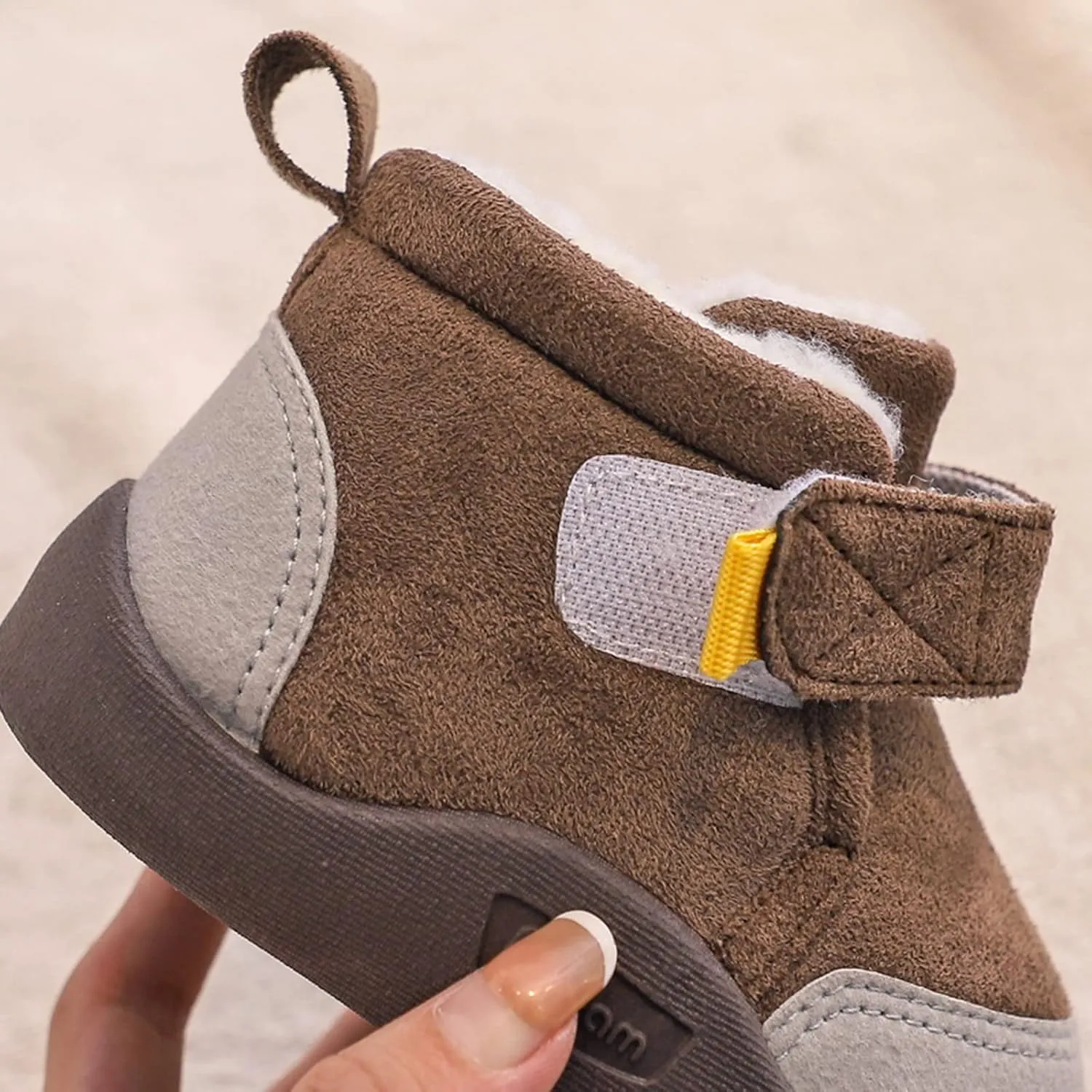 Baby Boot Socks Baby Shoes Toddler Boots Soft Bottom Toddler Shoes Plus Velvet Thick Non Slip Large Cotton Shoes Crawling Boot Shoes Baby Boy