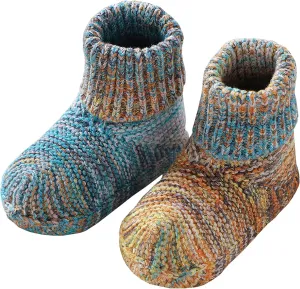 Baby Booties Hand Crochet Newborn Boots Knit Sock Shoes Soft Warm Cozy First Walkers for Infant Boys Girls