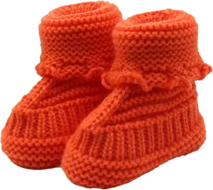 Baby Booties Newborn First Walkes Cozy Shoes Warm Knit Soft Booties for Baby Hand Knitted Cozy Slip On Sock Shoes