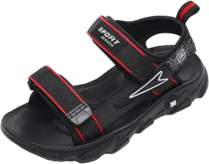 Baby Boy and Unisex Sandals for Infant/Toddlers Summer Beach Sandals Anti-Slip Soft Sole (Red, 12 Little Child)