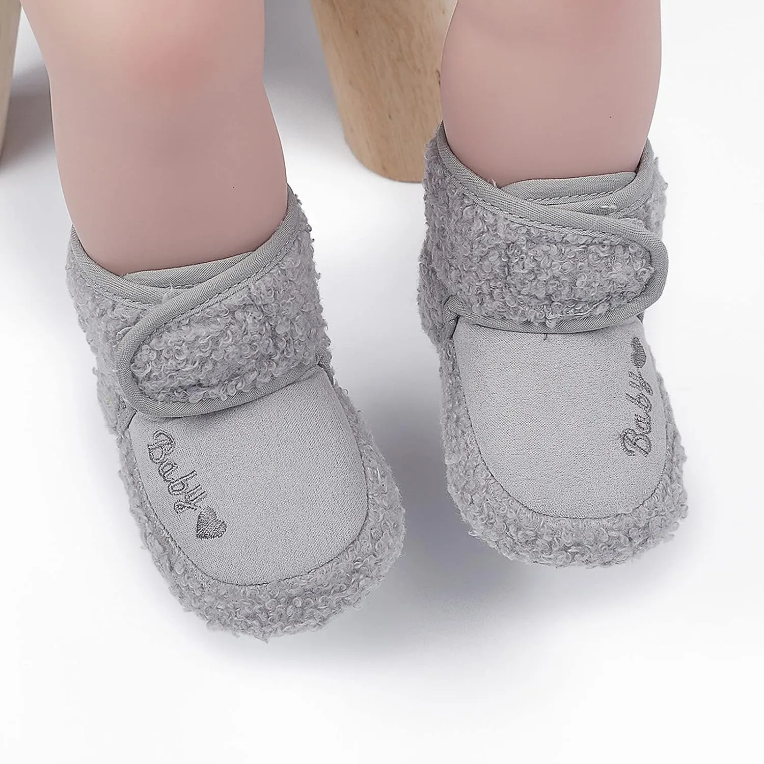 Baby Boy Hard Sole Boots Boys Girls Soft Plush Warm Baby Cotton Boots Snow Shoes Infant First Walkers Baby Shoes Baby Boy Infant Slippers