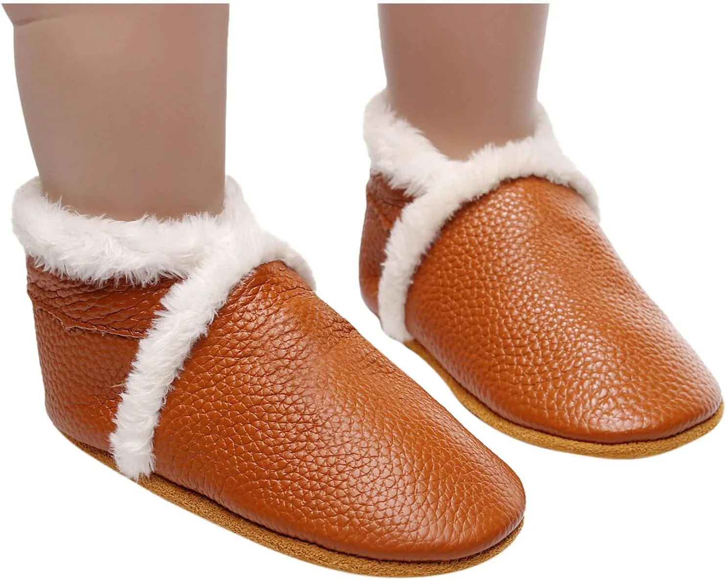 Baby Boys Girls Booties Infant Unisex Baby Winter Warm Fleece Socks Toddler Soft Sole Footwear First Walking Shoes