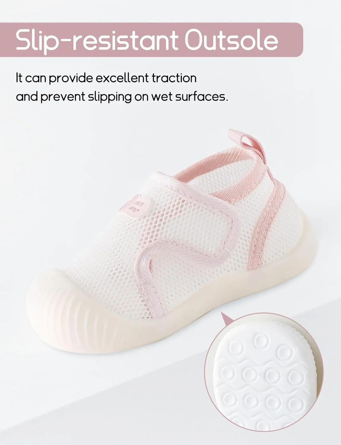 Baby Boys Girls Breathable Non-Skid Shoes First Walking Shoes Soft Rubber Sole Slipper Sneaker