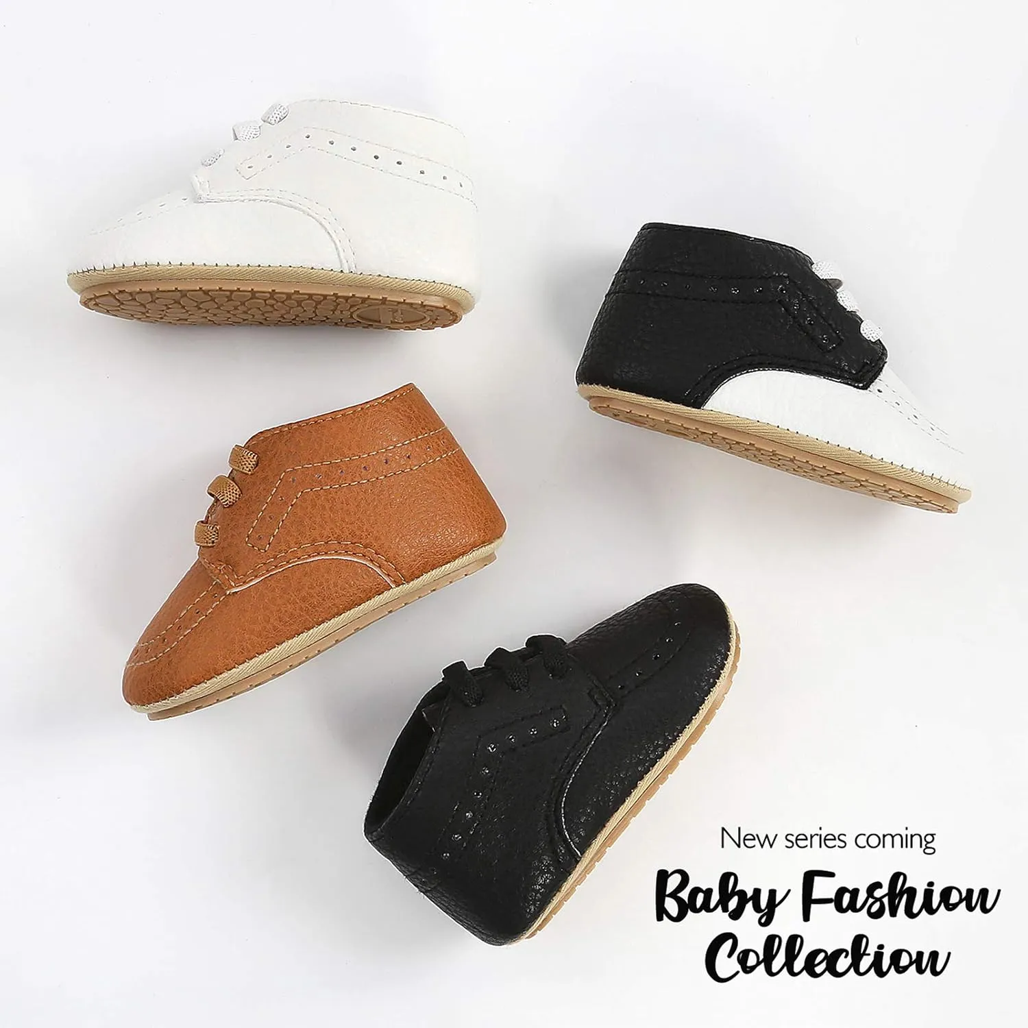 Baby Boys Girls Canvas Sneakers Toddler Anti-Slip Shoes Infant High-top First Walkers Newborn Crib Shoes