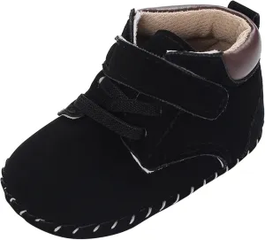 Baby Boys Girls High-Top Ankle Shoes Non Slip Soft Sole Comfortable Prewalker First Walking Sneakers for Toddler