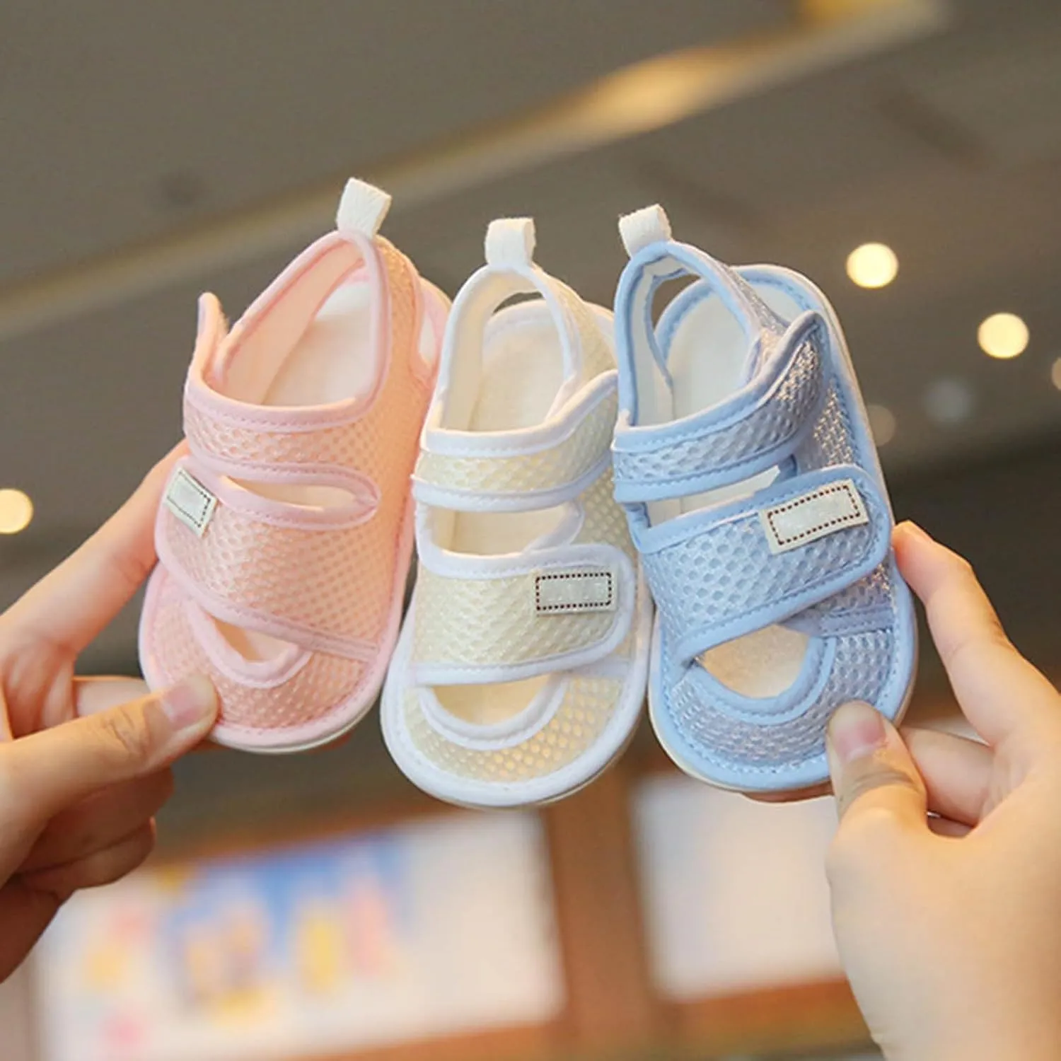 Baby Boys Girls Mesh Sandals Premium Soft Anti-Slip Rubber Sole Infant Summer Outdoor Toddler First Walkers Shoes