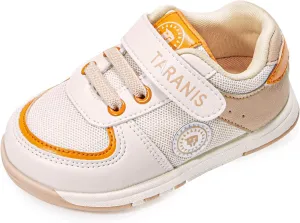 Baby Boys Girls Shoes Breathable Toddler Sneakers Prewalkers Rubber Sole Apricot17