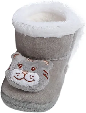Baby Crib Boots Toddler Fleece Lined Shoes Warm Winter Mid Calf Soft Sole Thicken Cartoon Baby Christmas Shoes