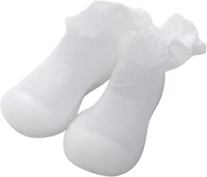 Baby Cute Cartoon Socks Shoes Boys Girls First Walking Shoes Solid Breathable Stocking Soft Sole Antislip Shoes