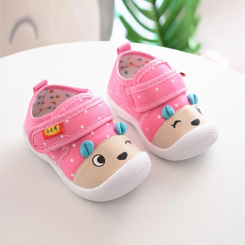Baby Girl Squeaky Infant artoon Sole Shoes Baby Kids Boys Soft -Slip Girls Toddler Comfort Anti-Slip Soft Sole Shoes