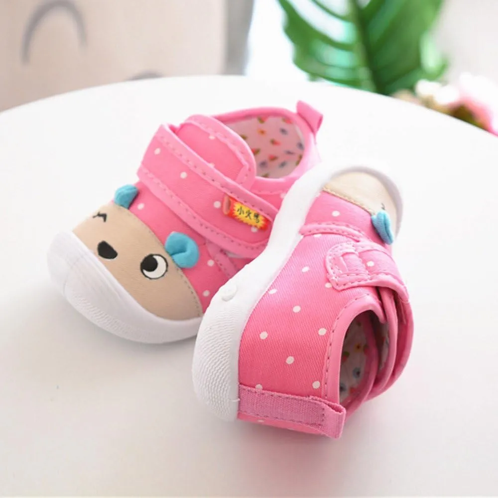 Baby Girl Squeaky Infant artoon Sole Shoes Baby Kids Boys Soft -Slip Girls Toddler Comfort Anti-Slip Soft Sole Shoes