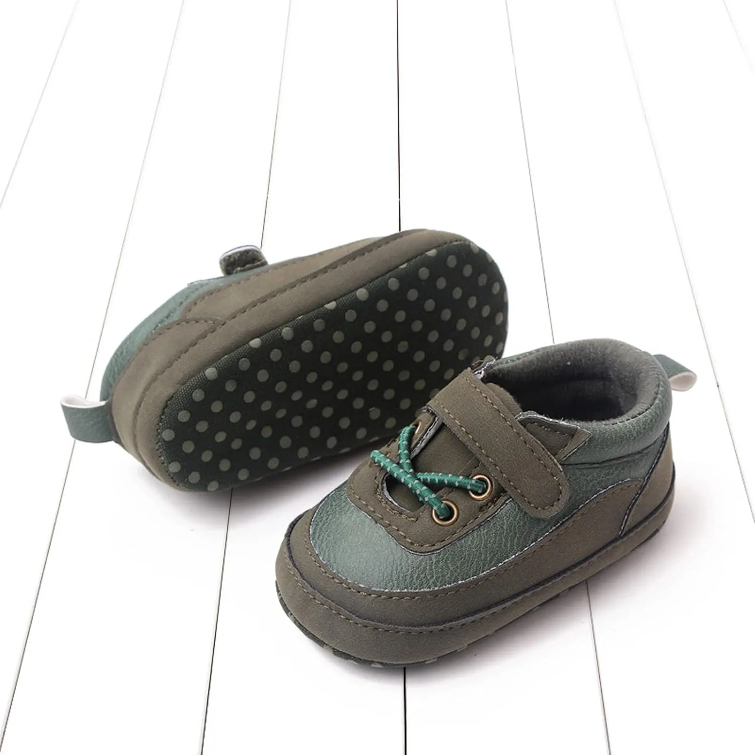 Baby Girls Boys PU Leather xford Shoes Soft Rubber Sole Sneakers Infant Walking Shoes Anti-Slip Ankle Boots