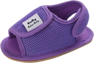 Baby Girls Boys Sandals Infant Toddler Shoes First Walkers Prewalkers Mesh Soft Sole Sneakers Casual (Purple, 6 Toddler)