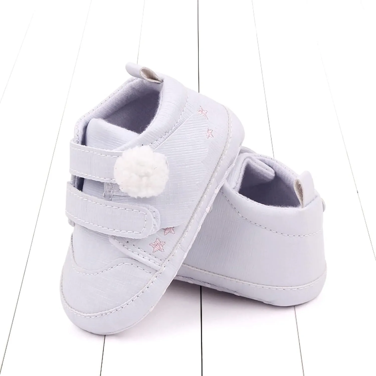 Baby Girls Boys Wing First Walking Ankle Boots, Soft Sole Infant Sneakers Fashion High-Top Non-Slip Floor Shoes