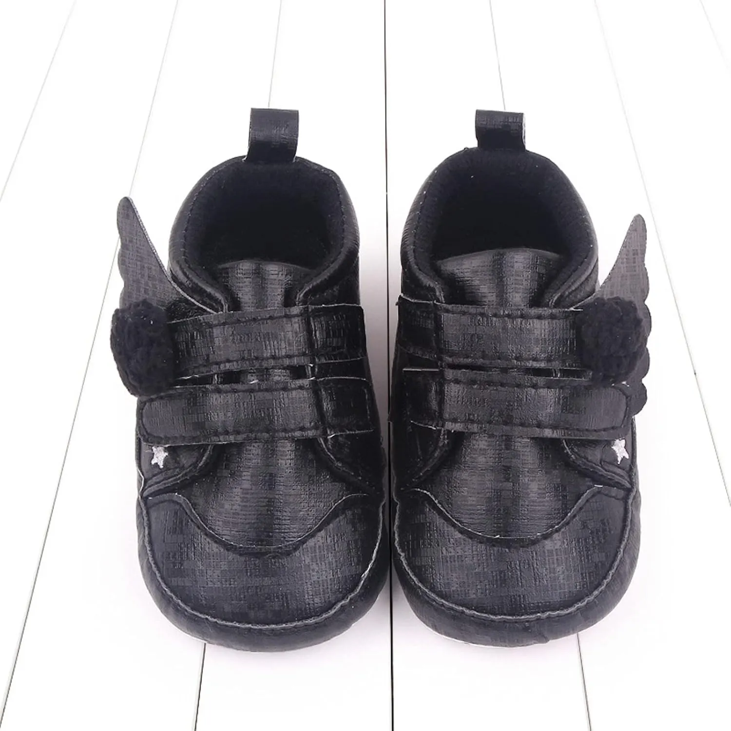 Baby Girls Boys Wing First Walking Ankle Boots, Soft Sole Infant Sneakers Fashion High-Top Non-Slip Floor Shoes