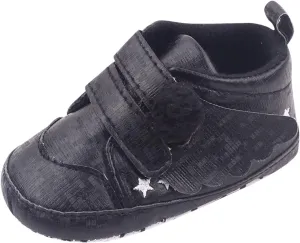 Baby Girls Boys Wing First Walking Ankle Boots, Soft Sole Infant Sneakers Fashion High-Top Non-Slip Floor Shoes