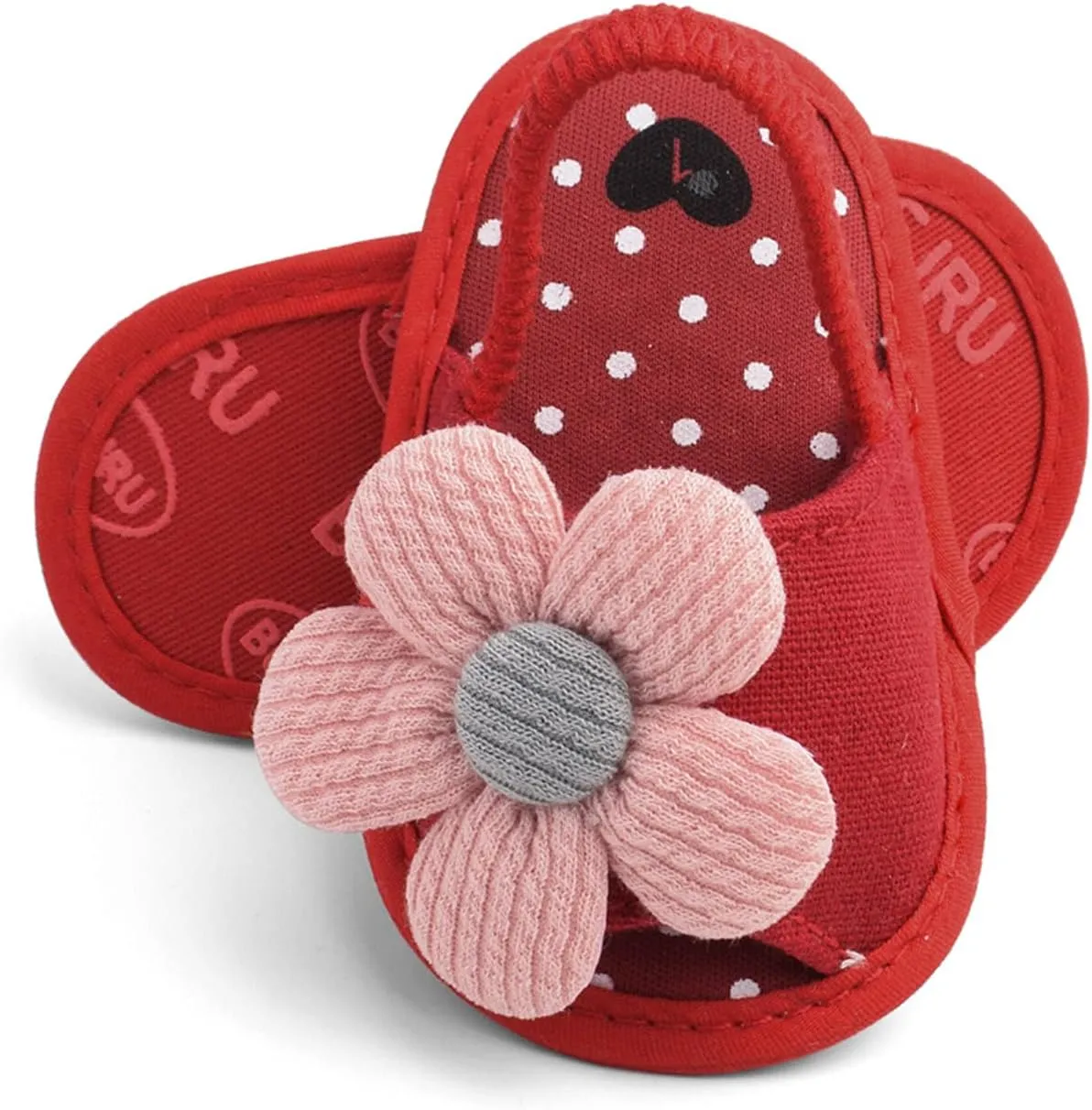 Baby Girls Flower Shoes Soft Sole Shoes Toddler Non Slip Shoes Sandals Leisure Baby Shoes for Indoor