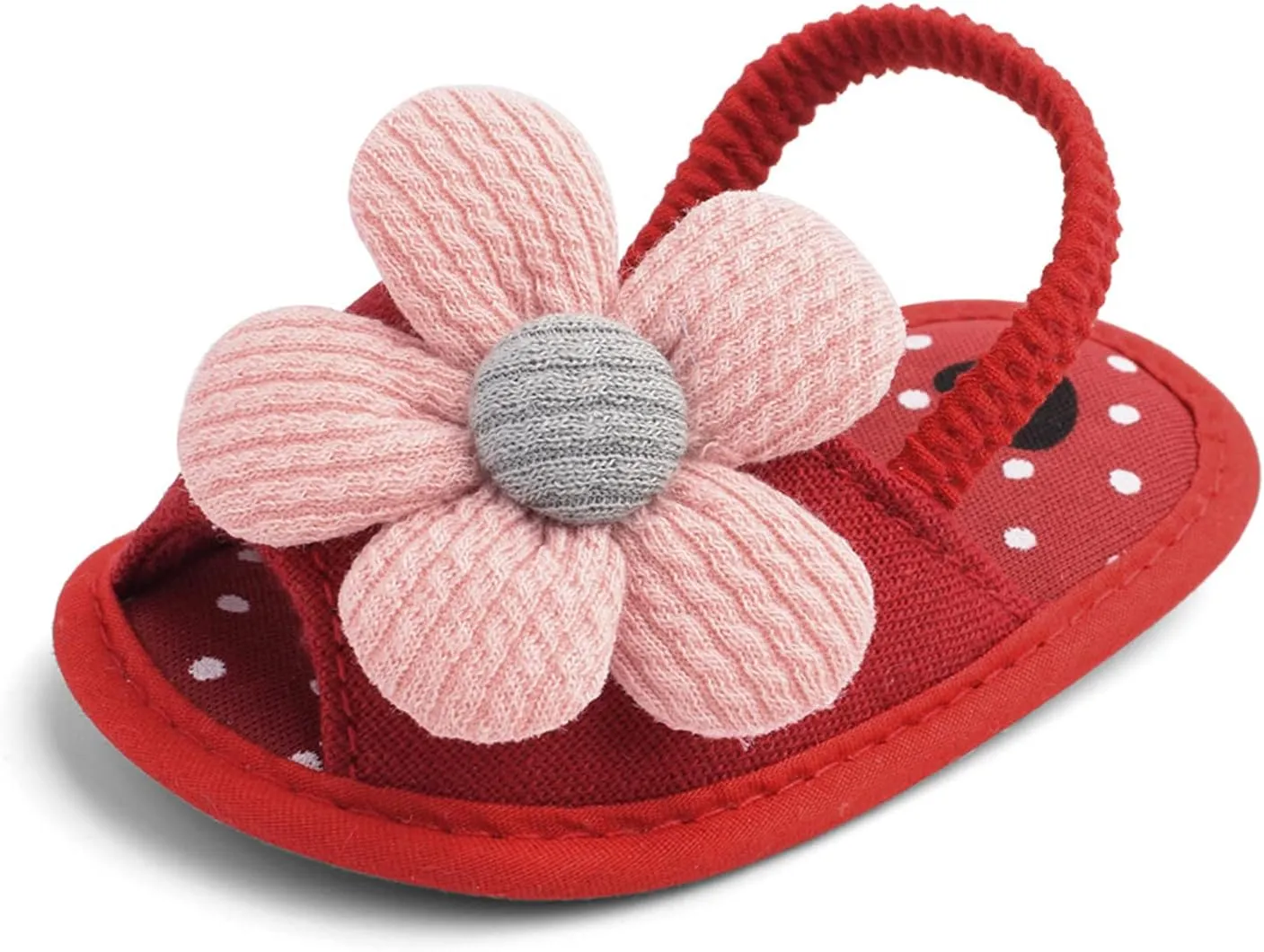 Baby Girls Flower Shoes Soft Sole Shoes Toddler Non Slip Shoes Sandals Leisure Baby Shoes for Indoor