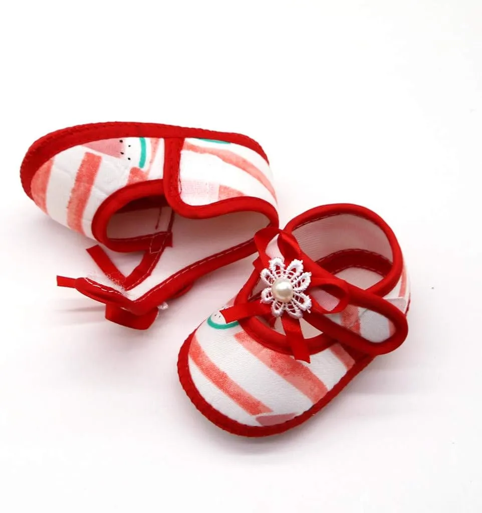 Baby Girls Soft Shoes Sole Prewalker Printing Single Watermelon Baby Girls Shoes