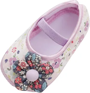 Baby Infant Boy Girl Sandals Shoes Newborn First Walkers Crib Shoes Flowers Soft Anti-Slip Sole (Purple, 13 Infant)