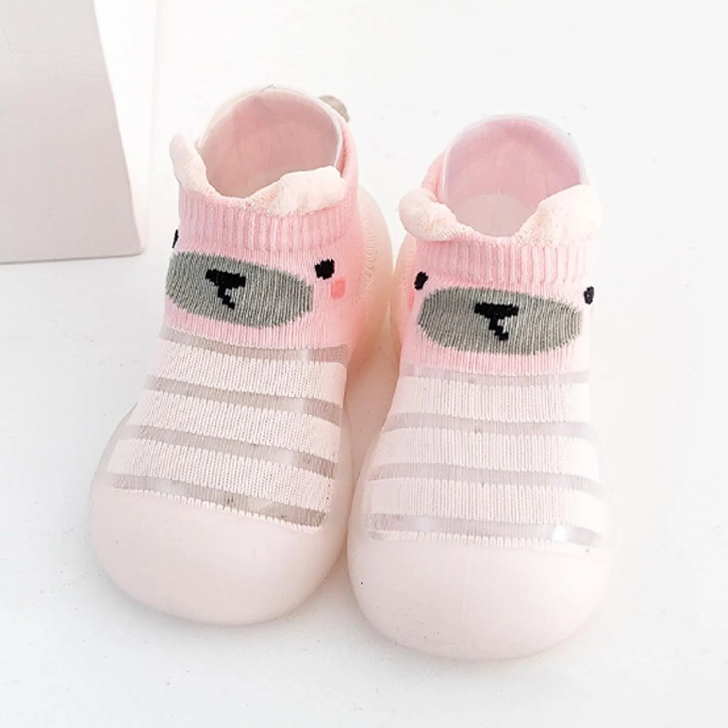 Baby Infant Boys Girls Animal Prints Cartoon Shoes Toddler Breathable Mesh The Floor Non Slip Little Boys Shoes