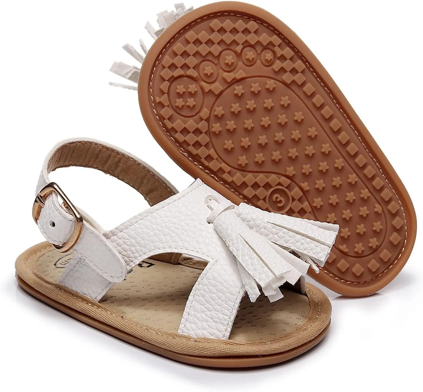 Baby Kids Flat Footbed Wide Sandals Childrens Boys Girls Open Toe Leather Soft Strap Shoes Summer Outdoor Barefoot Shoes