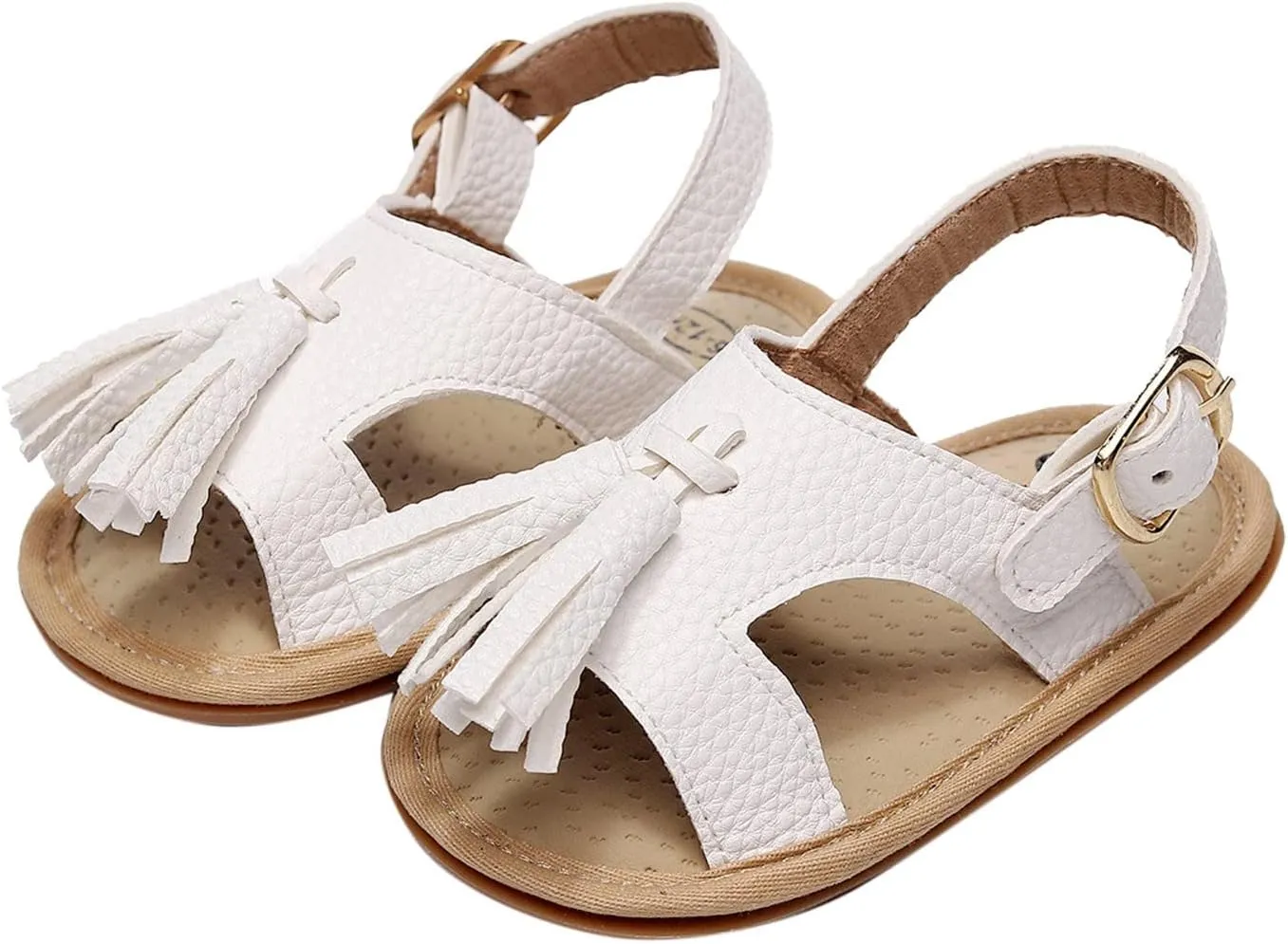 Baby Kids Flat Footbed Wide Sandals Childrens Boys Girls Open Toe Leather Soft Strap Shoes Summer Outdoor Barefoot Shoes