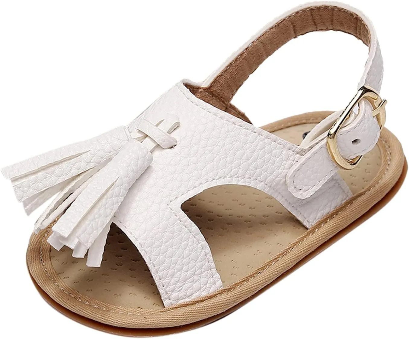 Baby Kids Flat Footbed Wide Sandals Childrens Boys Girls Open Toe Leather Soft Strap Shoes Summer Outdoor Barefoot Shoes