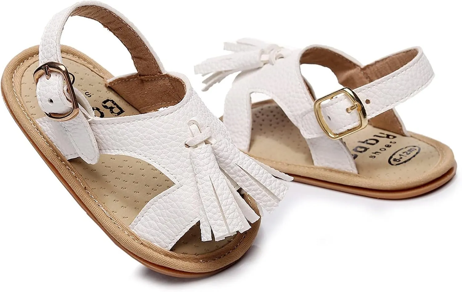 Baby Kids Flat Footbed Wide Sandals Childrens Boys Girls Open Toe Leather Soft Strap Shoes Summer Outdoor Barefoot Shoes