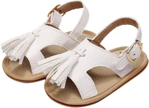 Baby Kids Flat Footbed Wide Sandals Childrens Boys Girls Open Toe Leather Soft Strap Shoes Summer Outdoor Barefoot Shoes