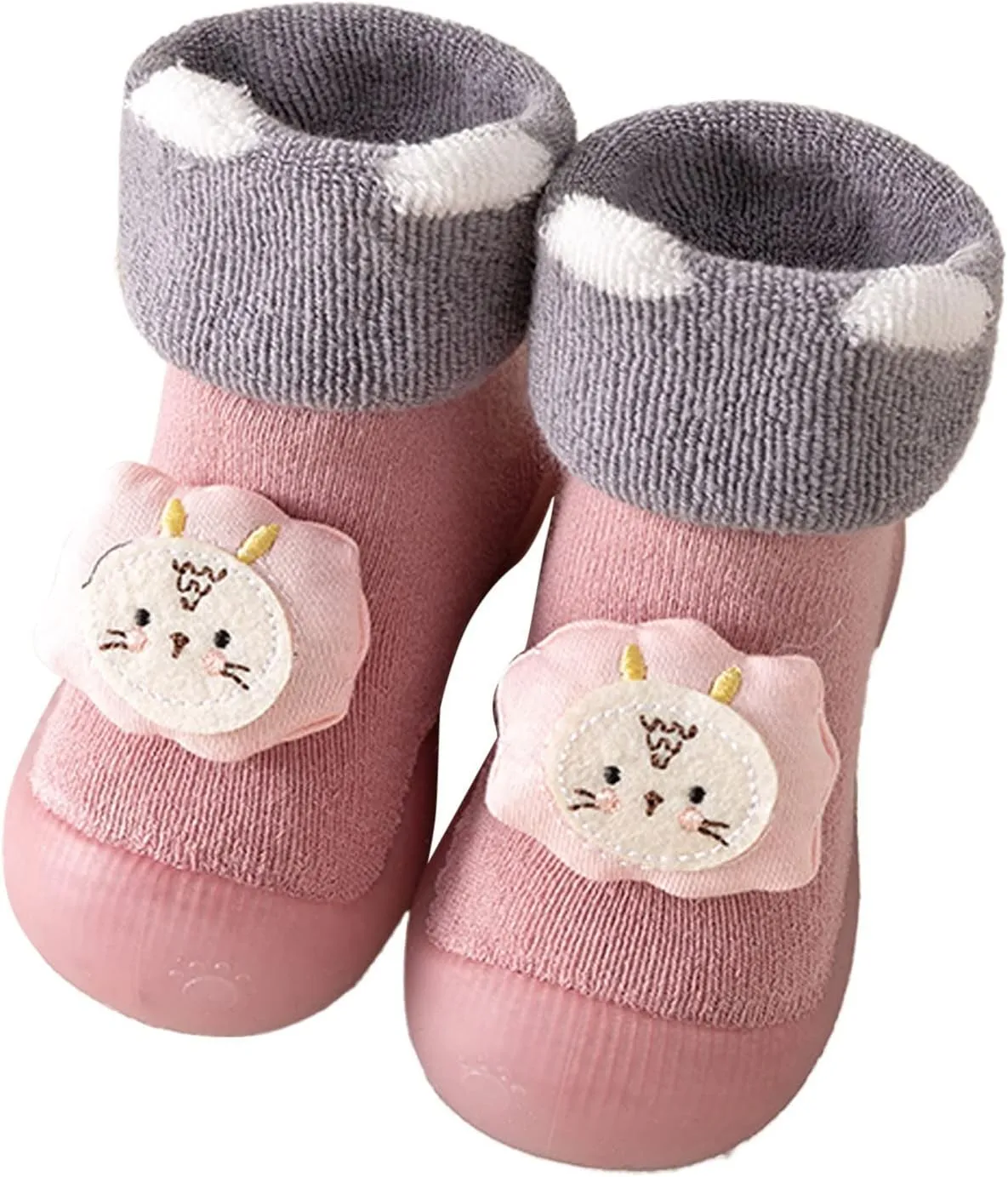 Baby Shoes Boys Girls Breathable Walking Sock Infant Shoes Baby First Walking Shoes Non-Slip Soft Sole Toddle Sneaker (Pink, 0-6 Months)