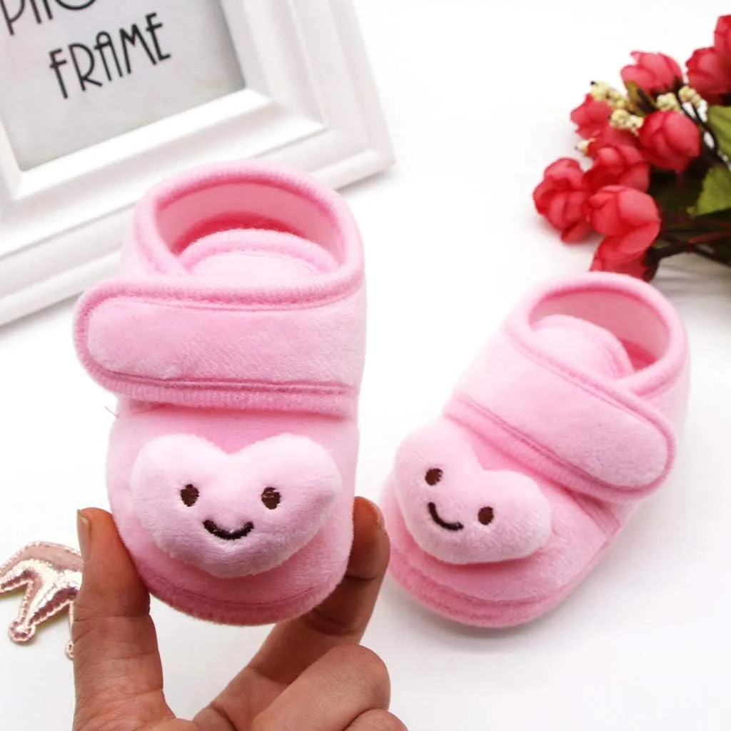 Baby Shoes Boys Girls First Walking Winter Plush Girls Cloud Infant Soft Warm Sole Shoes Baby for 6 9 12 18 24