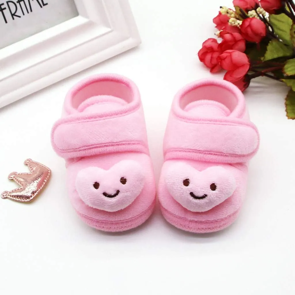 Baby Shoes Boys Girls First Walking Winter Plush Girls Cloud Infant Soft Warm Sole Shoes Baby for 6 9 12 18 24