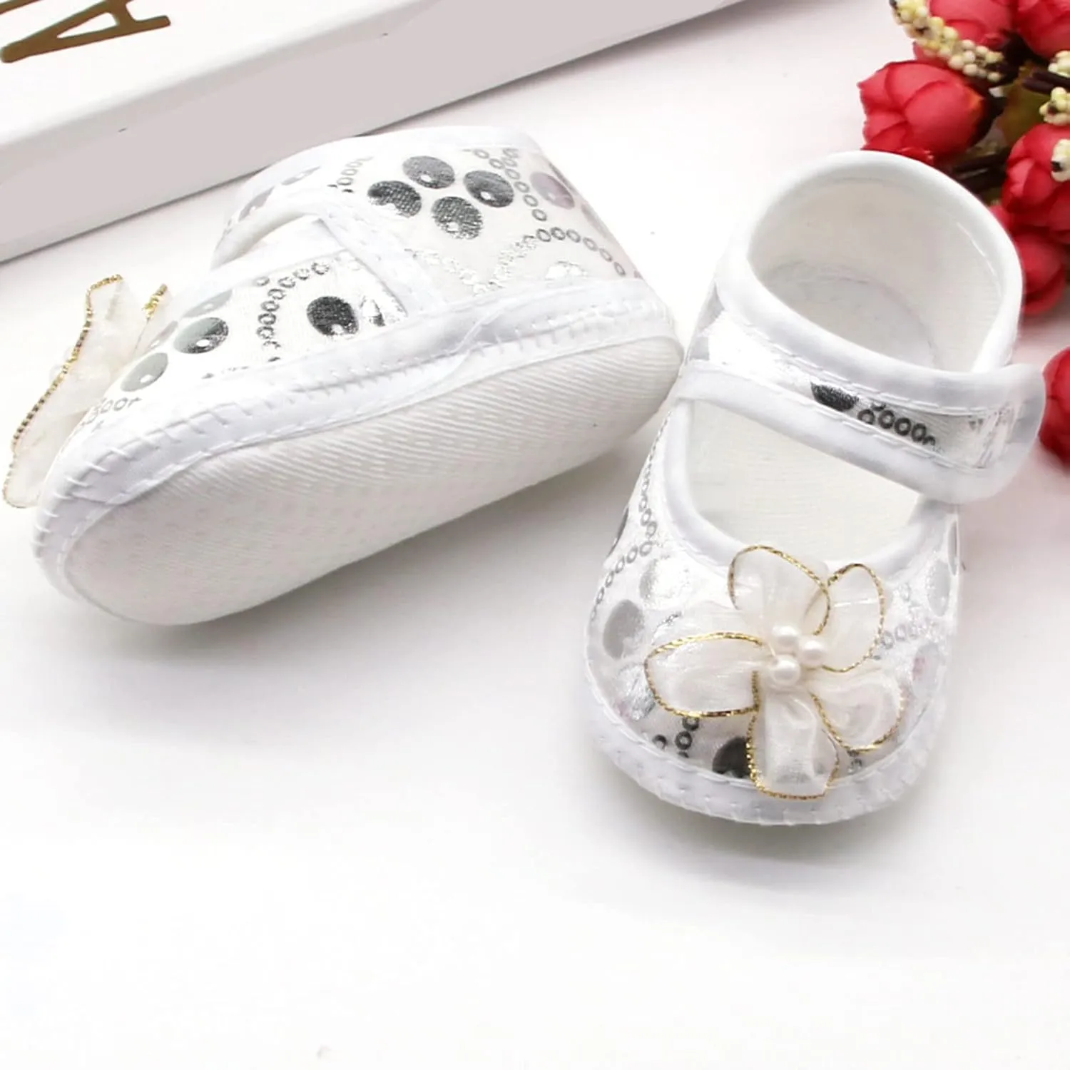 Baby Shoes Boys Girls Infant Sneakers Baby Soft Sole Cute New Born Girls Casual Baby Dress Shoes Canvas Denim