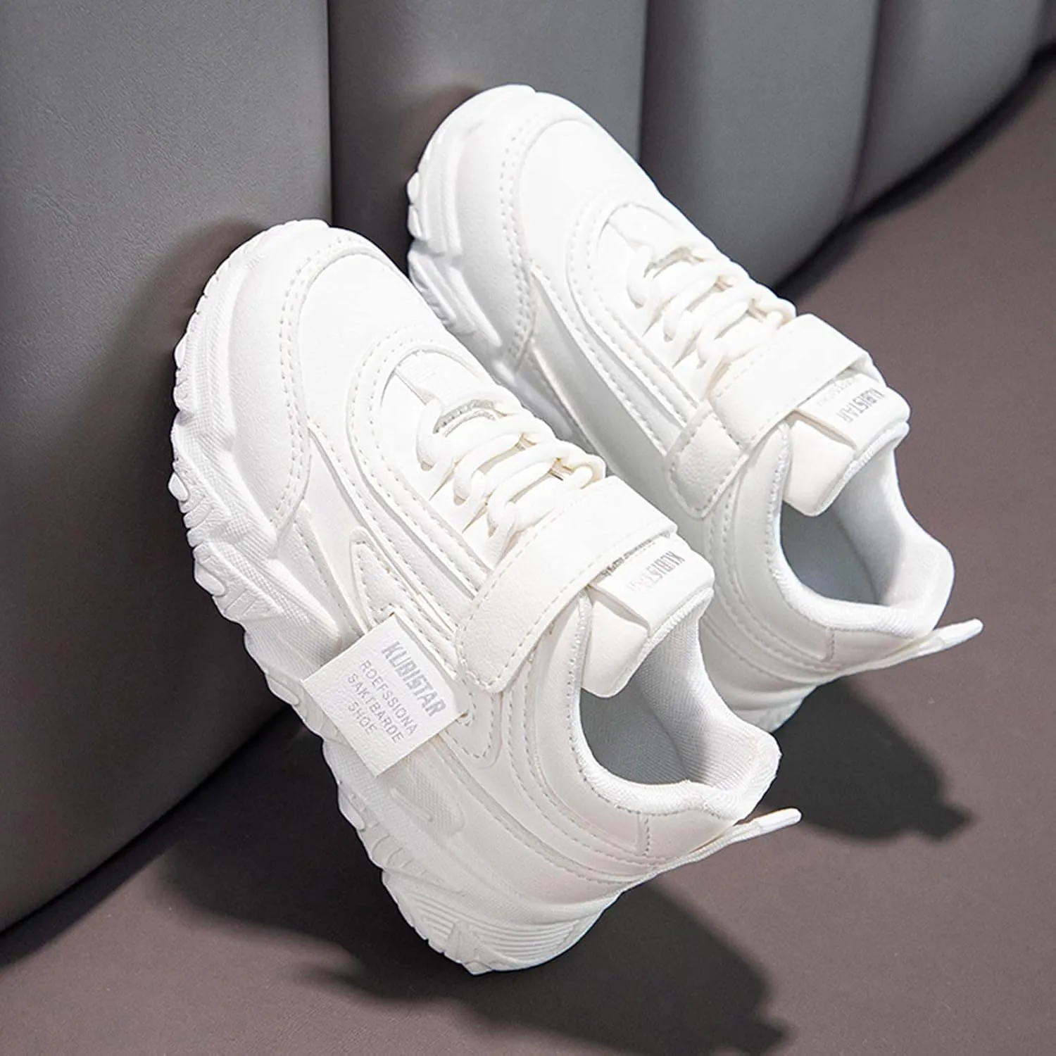 Baby Shoes Fashion All Seasons Children Sports Shoes Girls Flat Sole Non Slip Light Lace Up Sneaker for Girls