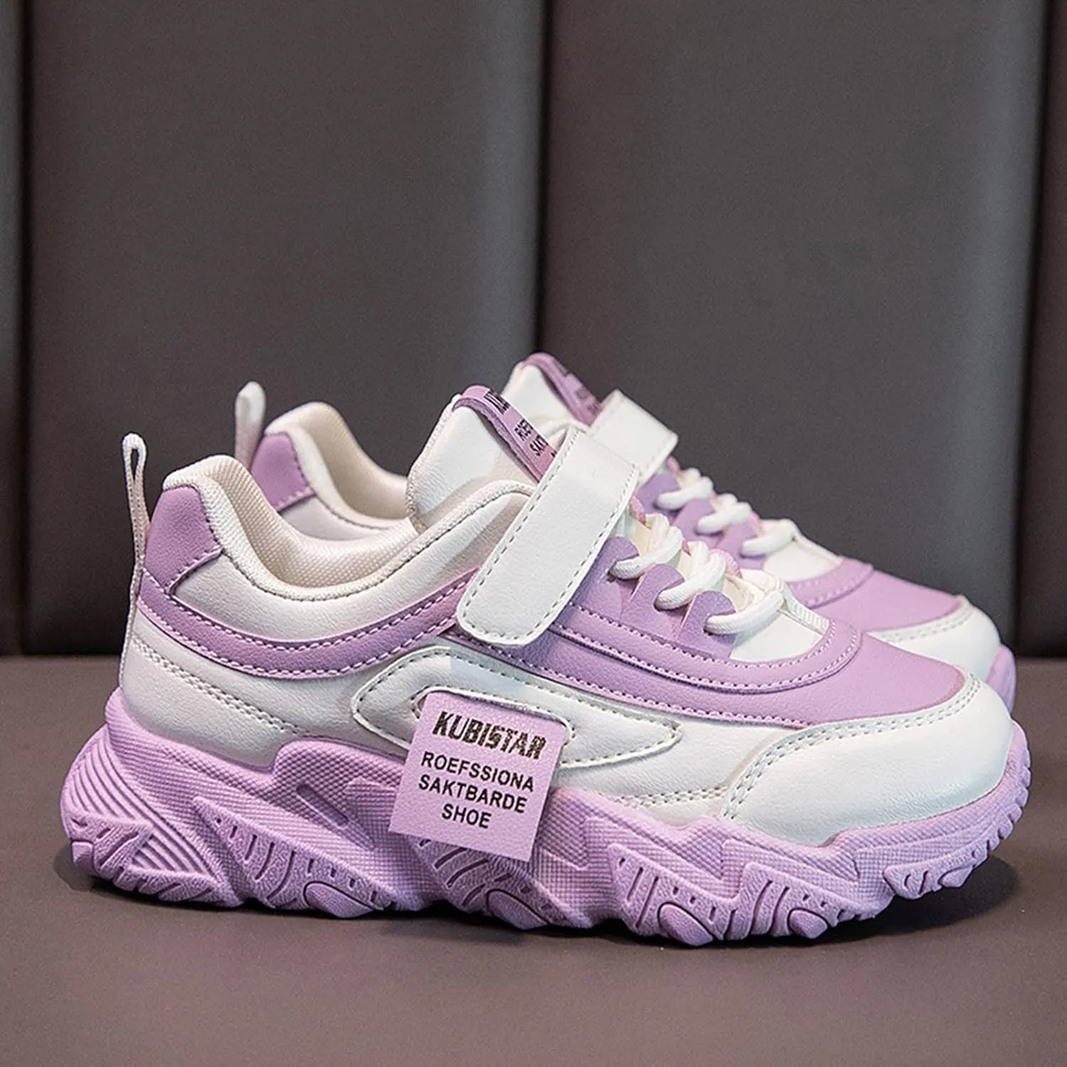 Baby Shoes Fashion All Seasons Children Sports Shoes Girls Flat Sole Non Slip Light Lace Up Sneaker for Girls