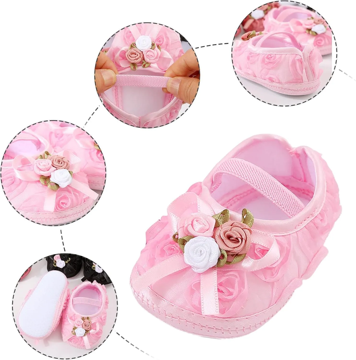 Baby Shoes Fashion Soft Sole Infant Shoes Pearl Dress Flower Princess Shoes Infant Shoes Shoes Kids Size 9