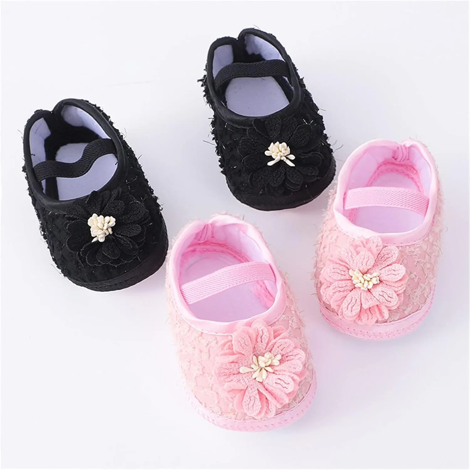 Baby Shoes Fashion Soft Sole Infant Shoes Pearl Dress Flower Princess Shoes Infant Shoes Size 4 Baby Girl Shoes