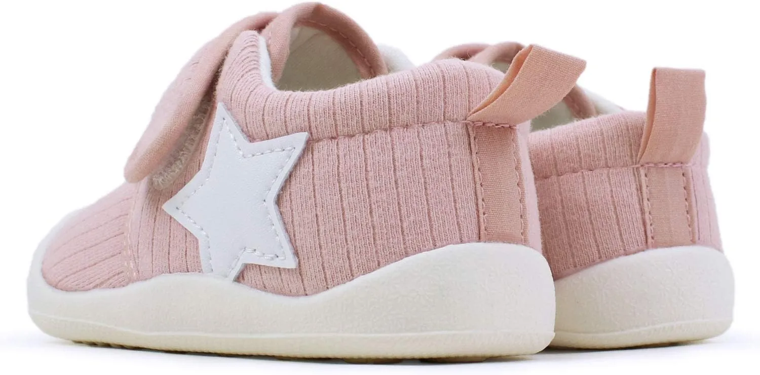 Baby Shoes First Walker Toddler Shoes Sneakers for Boy Girl Little Kids Outdoor Shoes 6 12 18 24 Months with Anti-Skid Rubber Sole