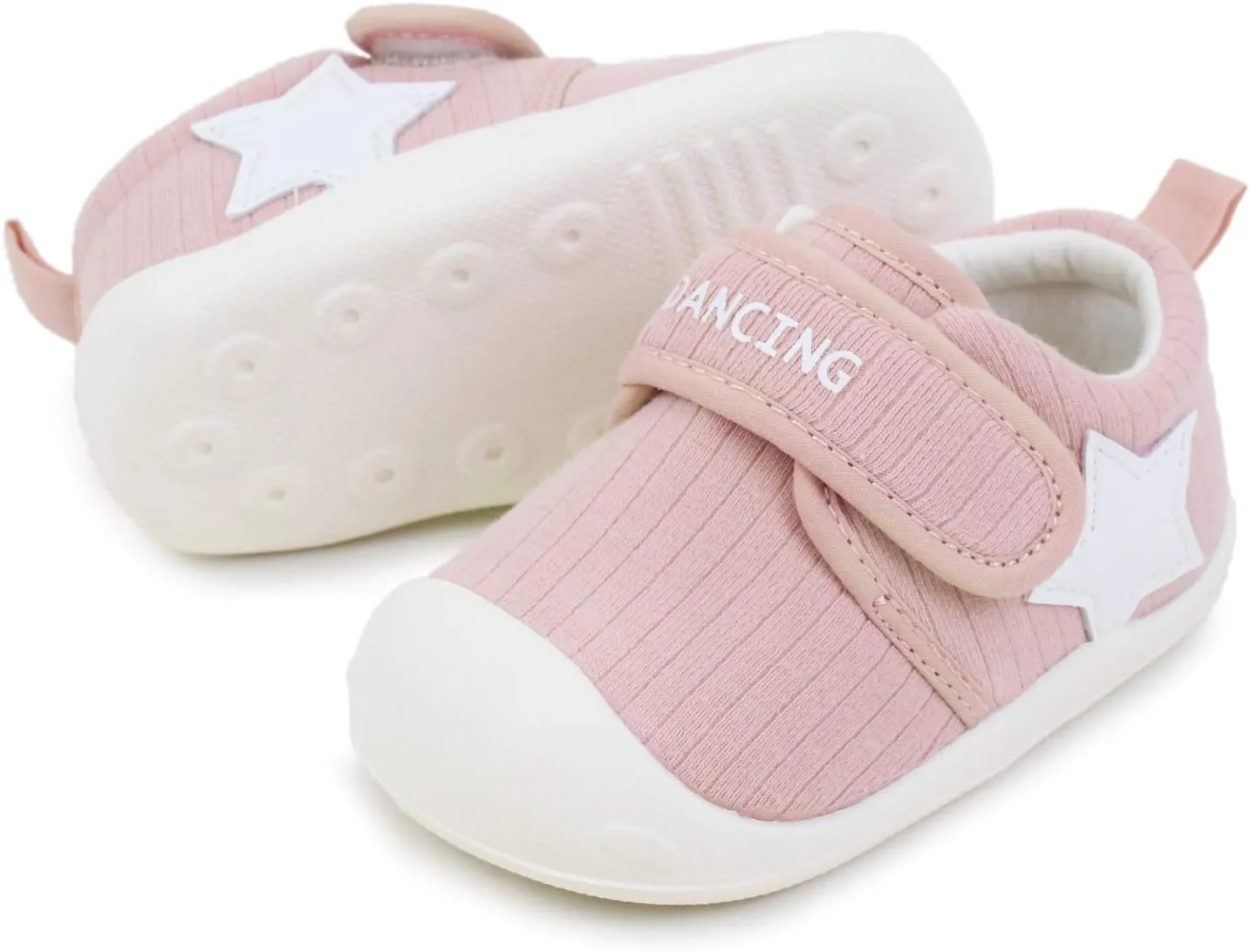 Baby Shoes First Walker Toddler Shoes Sneakers for Boy Girl Little Kids Outdoor Shoes 6 12 18 24 Months with Anti-Skid Rubber Sole