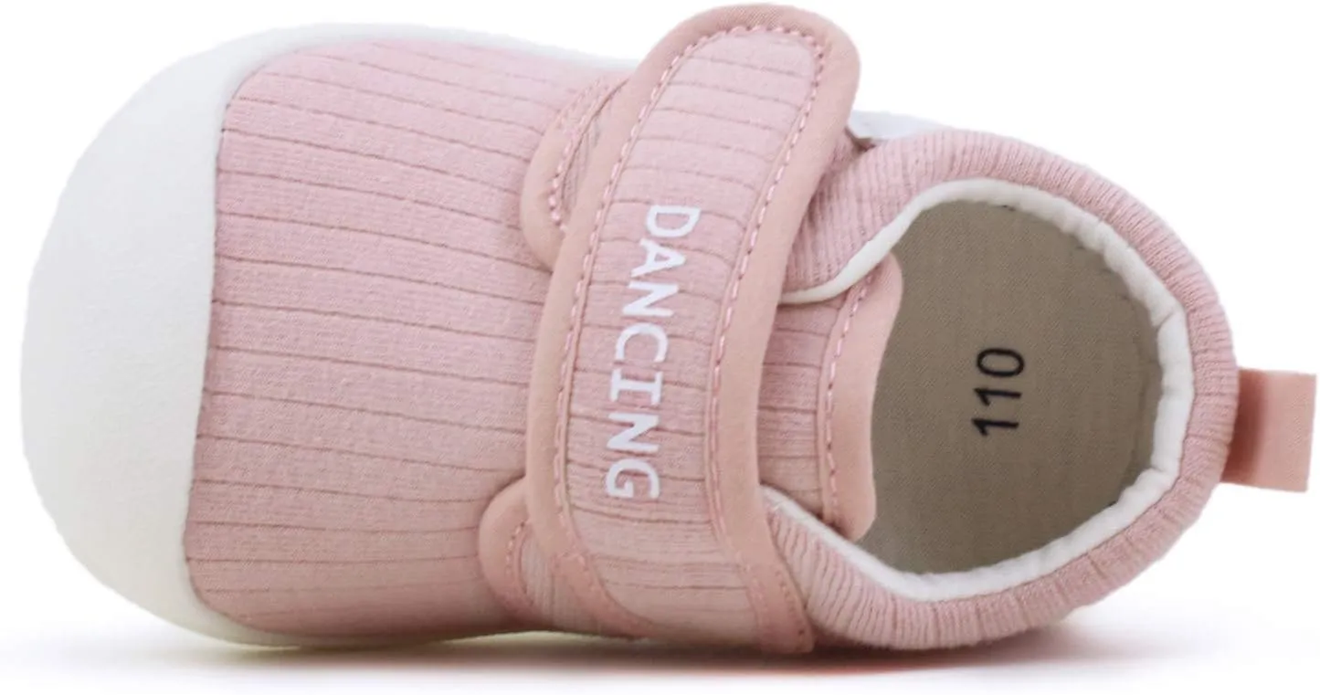 Baby Shoes First Walker Toddler Shoes Sneakers for Boy Girl Little Kids Outdoor Shoes 6 12 18 24 Months with Anti-Skid Rubber Sole