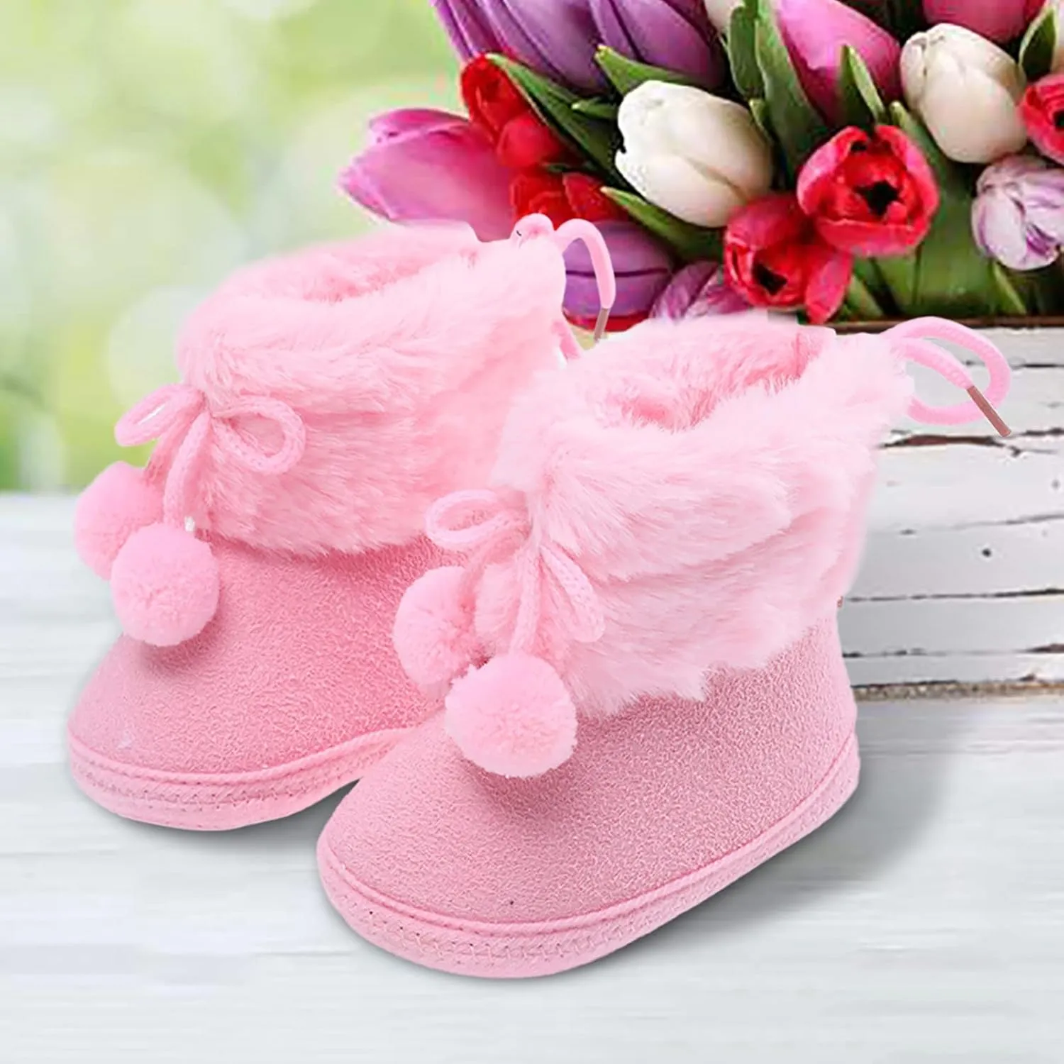 Baby Shoes Infant Baby Girls Boys Booties Warm Baby Socks Shoes Newborn Crib Shoes Baby Footwear House Shoes B