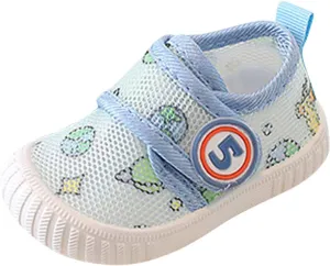 Baby Sneakers Girls Boys Lightweight Breathable Mesh First Walkers Shoes Non Slip Sole Sandals for Summer Fall