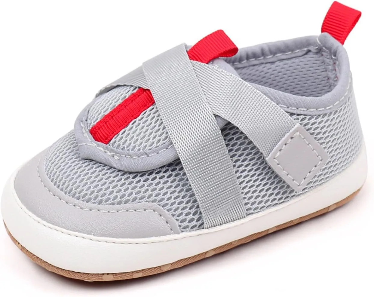 Baby Sneakers Girls Boys Lightweight Breathable Mesh First Walking Shoes Flat Bottom Walking Shoes for Baby Girls Size 4