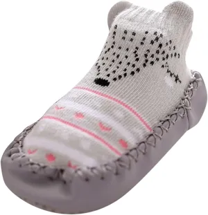 Baby Sock Shoes Baby Walking Shoes Infant Non-Slip Breathable Slippers Soft Rubber Sole Baby Boys Girls Floor Shoes